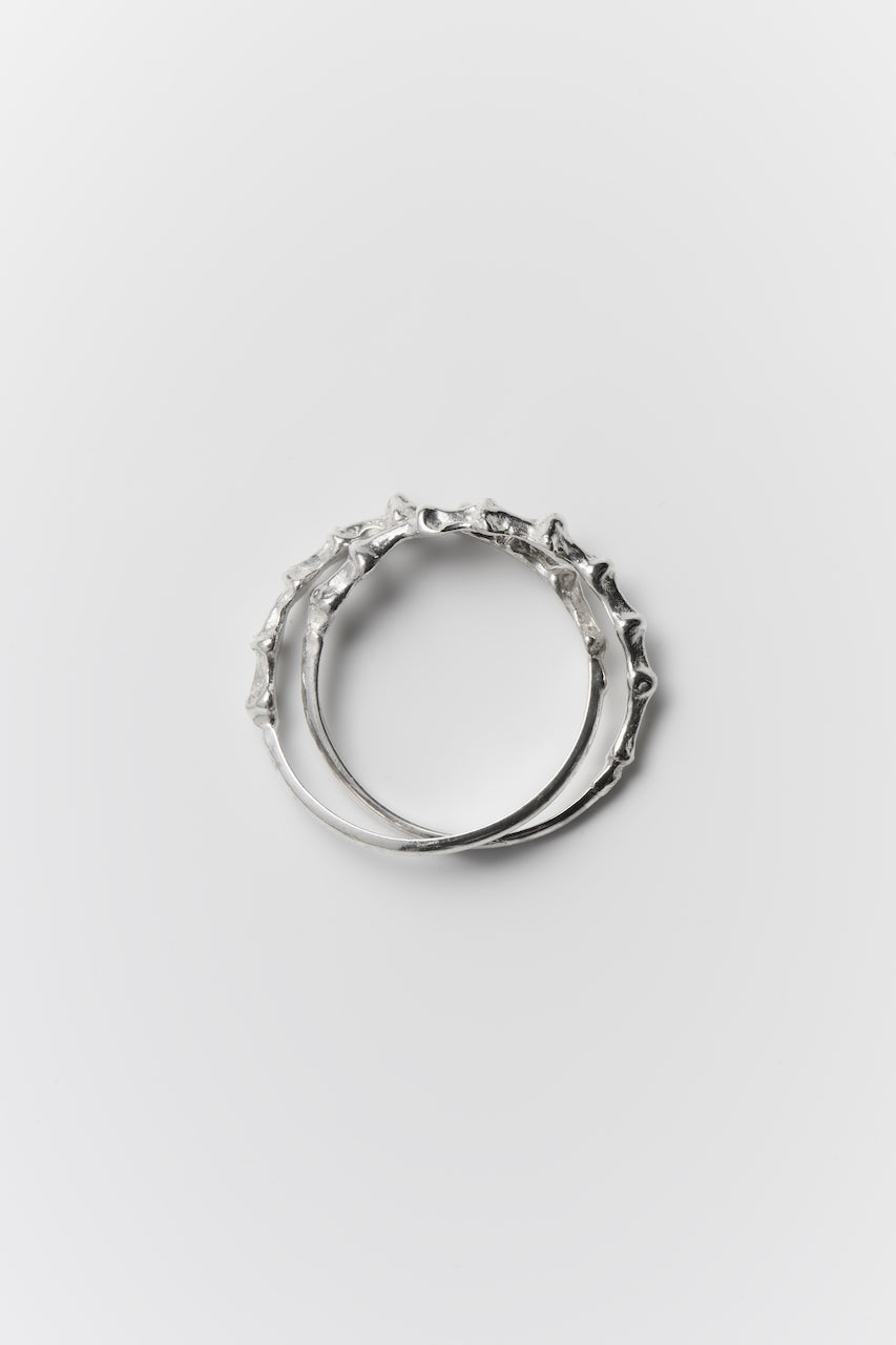 Double Stone press ring A SR2602